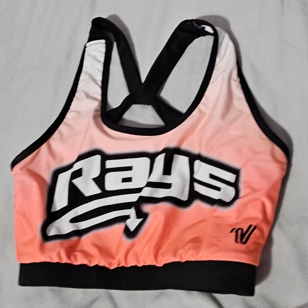 Stringray Pinky and Black Sports Bra